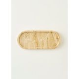 Ephesus Traverten Oval Dekoratif Tabak Naturel (12X28 Cm)