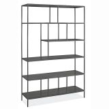 Ephesus Tv Ünitesi Metal Siyah 150X180 Kitaplık