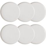 Ephesus Whıte Pasta Tabağı Seti 6lı -20CM - RENKSİZ - Beyaz