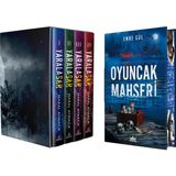 Ephesus Yayınları Yaralasar Serisi Seti 4 Kitap Ciltli Kutulu ve Oyuncak Mahşeri Ciltli Yan Boyalı