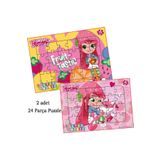 Epic Mouse Çilek Kız Eğitici 2li Puzzle Seti - Yeni Başlayacaklara - 24 Parça Frame Puzzle/Yapboz FRM2CLK24