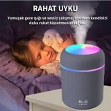Epic Shop H2O Humidifier 300 ml Ulrasonik Hava Nemlendirici Buhar Makinesi ve Aroma Difüzörü H2O - Siyah