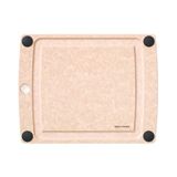 Epicurean All-in-One kesme tahtası, kaymaz ayaklı ve meyve suyu oluklu, 29,2 x 22,9 cm, doğal/siyah