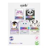 Epielle 5’li Karakter Yüz Maskesi Seti – Penguen, Kedi, Dalmaçyalı, Panda, Deniz Kızı