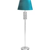 Epifanio Laser 5708 Krom Kaplama Metal Lambader - Turkuaz Kadife