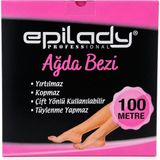 Epilady Ağda Bezi 100 Metre Rulo – Profesyonel Nonwoven Ağda Bandı, Yırtılmaz, Çift Yönlü Kullanım, Tüylenme Yapmaz, Sir Ağda Bez