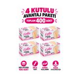 Epilla Abeslang Ağda Spatulası 400 Adet | Yuvarlatılmış Kenarlar, Tek Kullanımlık, Pürüzsüz Doğal.