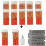 Epilla Pudralı Kartuş Roll-On Sir Ağda 110 G 12'li + Ağda Bezi 5 Paket + Ağda Yağı 50 ML