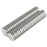 Epilons 10 Adet 10x2mm Yuvarlak Neodyum Mıknatıs Güçlü Magnet Nikel Kaplamalı