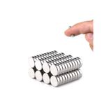 Epilons 10 Adet 8x3mm Yuvarlak Neodyum Mıknatıs Güçlü Nikel Kaplamalı Kaliteli Dayanıklı Magnet