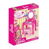Epilons 1609 Barbie Ayaklı Makyaj Masası ve Sandalye Seti - Dolu