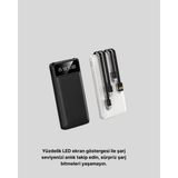 Epilons 20.000 Mah 4 Çıkışlı LED Göstergeli Hızlı Şarj Powerbank - Çok Renkli