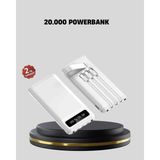 Epilons 20.000 Mah 4 Çıkışlı LED Göstergeli Hızlı Şarj Powerbank
