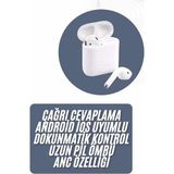 Epilons 2025 Model Çağrı Cevaplayabilen Bluetooth Kulaklık Beyaz Dokunmatik Kontrol - Çok Renkli