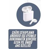 Epilons 2025 Model Çağrı Cevaplayabilen Bluetooth Kulaklık Beyaz Dokunmatik Kontrol - Renkli