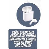 Epilons 2025 Model Çağrı Cevaplayabilen Bluetooth Kulaklık Beyaz Dokunmatik Kontrol - Seçenek