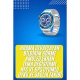 Epilons 2025 Model Yuvarlak Ekran Android ve Ios Uyumlu Gps Takibi Yapabilen Akıllı Saat - 35 - 48 mm - Beyaz