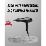 Epilons 2200W Fön Makinesi - Profesyonel Ac Motor, Soğuk ve Sıcak Üfleme