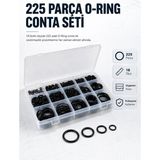 Epilons 225 Pcs O-Ring Conta Seti Profesyonel Tamir, Bakım ve Sızdırmazlık Çözümü