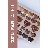 Epilons 28'li Sedefli Shine Kalp Far Paleti - 2'li Set