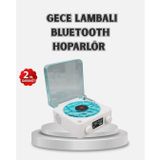 Epilons 3-ü-1 Gece Işığı Bluetooth Hoparlör Dijital Saat Vintage Plak Çalar Tasarımlı FRTKGT25DYMXUUCZZZGRAMAFONSPEAKER-5