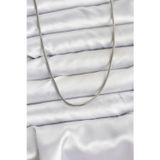 Epilons 316L Çelik Zincir Gümüş Renk 60 cm Yılan Zincir Kadın Kolye - TJ-BKO10681