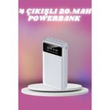 Epilons 4 Çıkışlı 20.000 Mah Powerbank Taşınabilir Çoklu Giriş - 001-Renkli