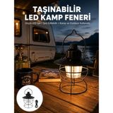 Epilons 4 Fonksiyonlu Dekoratif Kamp Lambası – Tungsten Ampul, USB Çıkışlı Yeni Nesil