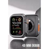 Epilons 45 mm Gri Kasa Ultra Akıllı Saat Sesli Görüşme, Sağlık Takibi, Suya Dayanıklı - .