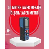 Epilons 50 Metre Lazer Ölçüm Cihazı Alan ve Mesafe Hesaplama