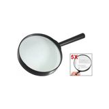 Epilons 5x Büyüteç 100 mm Dia Plastik Siyah Yuvarlak Kolu ile Günlük Kullanım için Ergonomik Tasarım