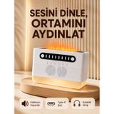 Epilons 8 Çeşit Beyaz Gürültülü Kablosuz Hoparlör Ve Renkli Alev Efektli Gece Lambası FRTKGT25DYMUCZZPDPGFS301-2