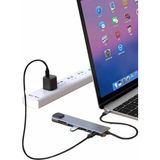 Epilons 8 Port Çoklayıcı Macbook ile Uyumlu Çoğaltıcı Type-C Dönüştürücü Tf Sd Kart