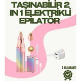 Epilons 8000 Rpm Taşınabilir Epilatör - Kaş Düzeltici ve Dudak Epilatörlü Pille Çalışan