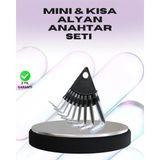 Epilons 9 Parça Alyan Anahtar Seti Farklı Metrik Ölçü Pratik Taşıma - .