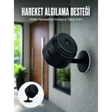 Epilons A9 Hd Mini Güvenlik Kamerası Wi-Fi Bağlantılı Manyetik Tabanlı Ev ve Ofis Kamerası