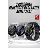 Epilons Akıllı Saat Amoled Ekran Bluetooth Bağlantılı Sesli Görüşme Nabız Ölçer - .