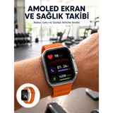 Epilons Akıllı Saat Unısex Zarif Görünümlü Titanyum Kasa Amoled Ekran Müzik Dinleme Yeni Nesil - Çok Renkli