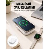 Epilons Akıllı Saat ve Telefon Uyumlu 4’ü 1 Arada Powerbank 10000 Mah Yeni Nesil - Çok Renkli