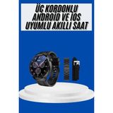 Epilons Amoled Ekran Akıllı Saat Üç Kordonlu Ios Android Uyumlu - Seçenek