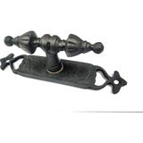 Epilons Antika Tarz Dekoratif Pirinç Burma Pencere Kolu - 152X32 Mm, Oksit - Diğer - Renkli