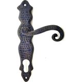 Epilons Antika Tarz Dekoratif Pirinç Ferforje Oda Kapı Kolu - 210X43 Mm, Oksit