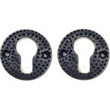 Epilons Antika Tarz Dekoratif Pirinç Oda Kilit Rozeti - 49MM, Oksit