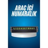 Epilons Araç Içi Numaratör Numaralık Oto Cam Kartı Fosforlu Numaratör
