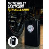 Epilons Araç Lastik Şişirme Pompası Taşınabilir Analog Basınç Göstergeli Hava Kompresörü FRTKGT25DYMUCZZHS255POMPA-2