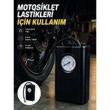 Epilons Araç Lastik Şişirme Pompası Taşınabilir Analog Basınç Göstergeli Hava Kompresörü