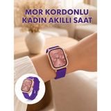 Epilons Arama Özellikli Dokunmatik Ekranlı Kadın Akıllı Saat - Renkli - Standart