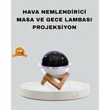 Epilons Aromaterapili USB Hava Nemlendirici – Projeksiyon Işıklı, Sessiz ve Şık Tasarım