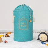 Epilons Baby Kullanımı Kolay Desenli Taşınabilir Torbalı Yuvarlak Sepet(Yeşil) 04270