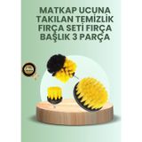 Epilons Banyo ve Mutfak Için Matkap Ucu Temizlik Fırçası 3’lü Set